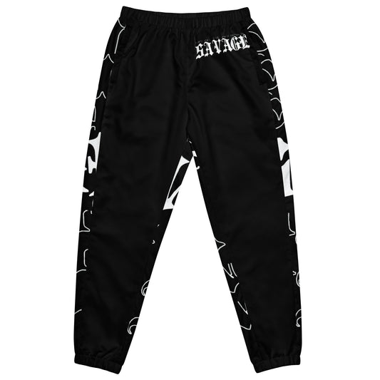 "Who Wants the Smoke?" Black Track Pants